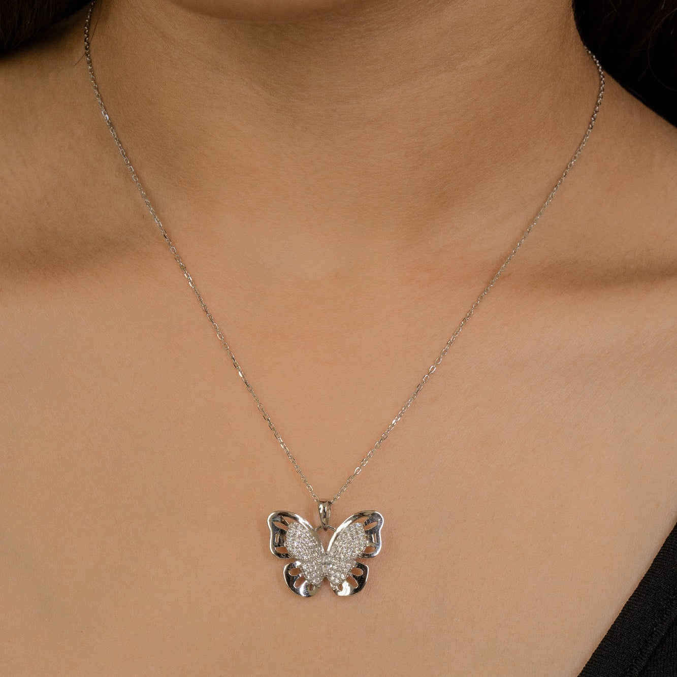 Aura Wings Sterling Silver Chain Pendant